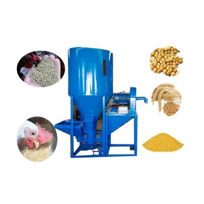 calidad  Poultry and Livestock 1000KG/Batch Corn Wheat Soybean Grain Feed Poultry Farm Mixing Grinding Equipment fábrica