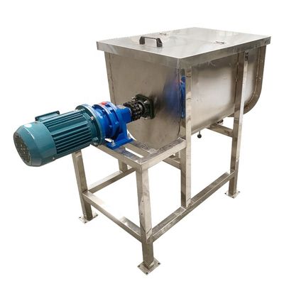 calidad  Horizontal Animal Feed Stainless Steel Ribbon Poultry Chicken Animal Feed Mixer In Kenya fábrica